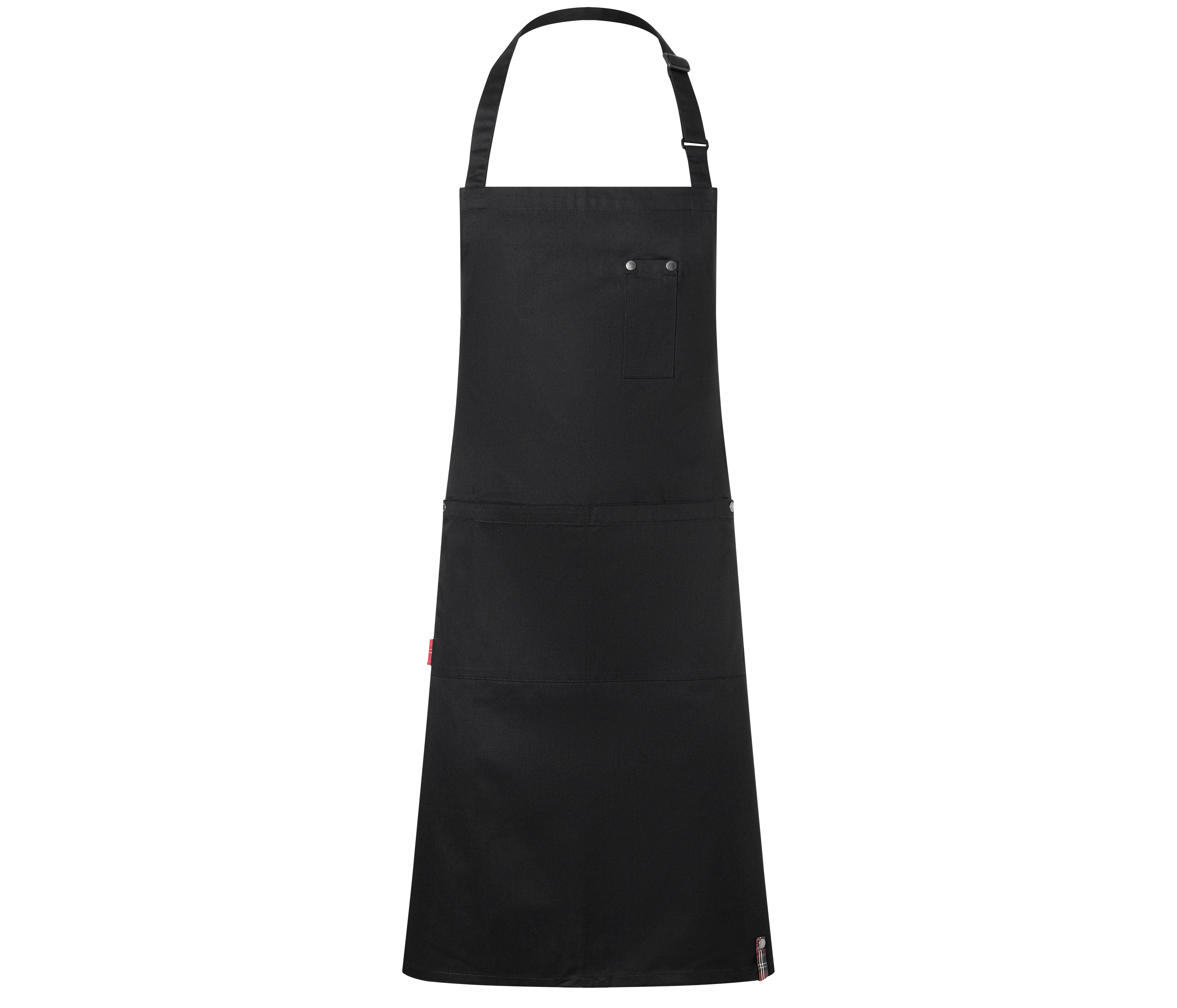 BIB APRON WITH BUCKLE AND POCKETS